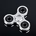 Fidget Spinner Toy Ultra Durable Stainless Steel Bearing High Speed 2-5 Min Spins Precision Metal Material Hand spinner EDC ADHD Focus Anxiety Stress Relief Boredom Killing Time Toys (Silevry)