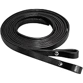 Circle Y Chicago Screw Smooth Leather Split Horse Reins - 5/8" Wide, 7' Long