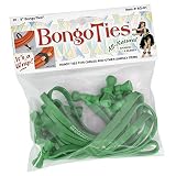 BongoTies ALL GREEN Bongo Ties A5-01-G ~ 10 Pack ~ HANDY TIES FOR CABLES AND OTHER UNRULY ITEMS
