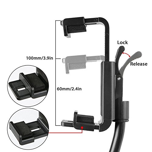 Linkstyle Car Mount Phone Holder 2 in 1 Universal 360 Degree Car Air Vent Holder Rear View Mirror Mount Stand Cradle for iPhone X 8 7 7s 6s Samsung Galaxy Note 8 Note 7 S8 LG Huawei Google Nexus GPS - Thumbnail 3