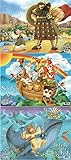 Noah's Ark, Jonah & the Big Fish, David & Goliath - Set of 3 40 Piece Puzzles