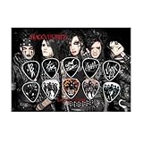 Black Veil Brides Andy Biersack 10 Guitar Picks Set Display #1