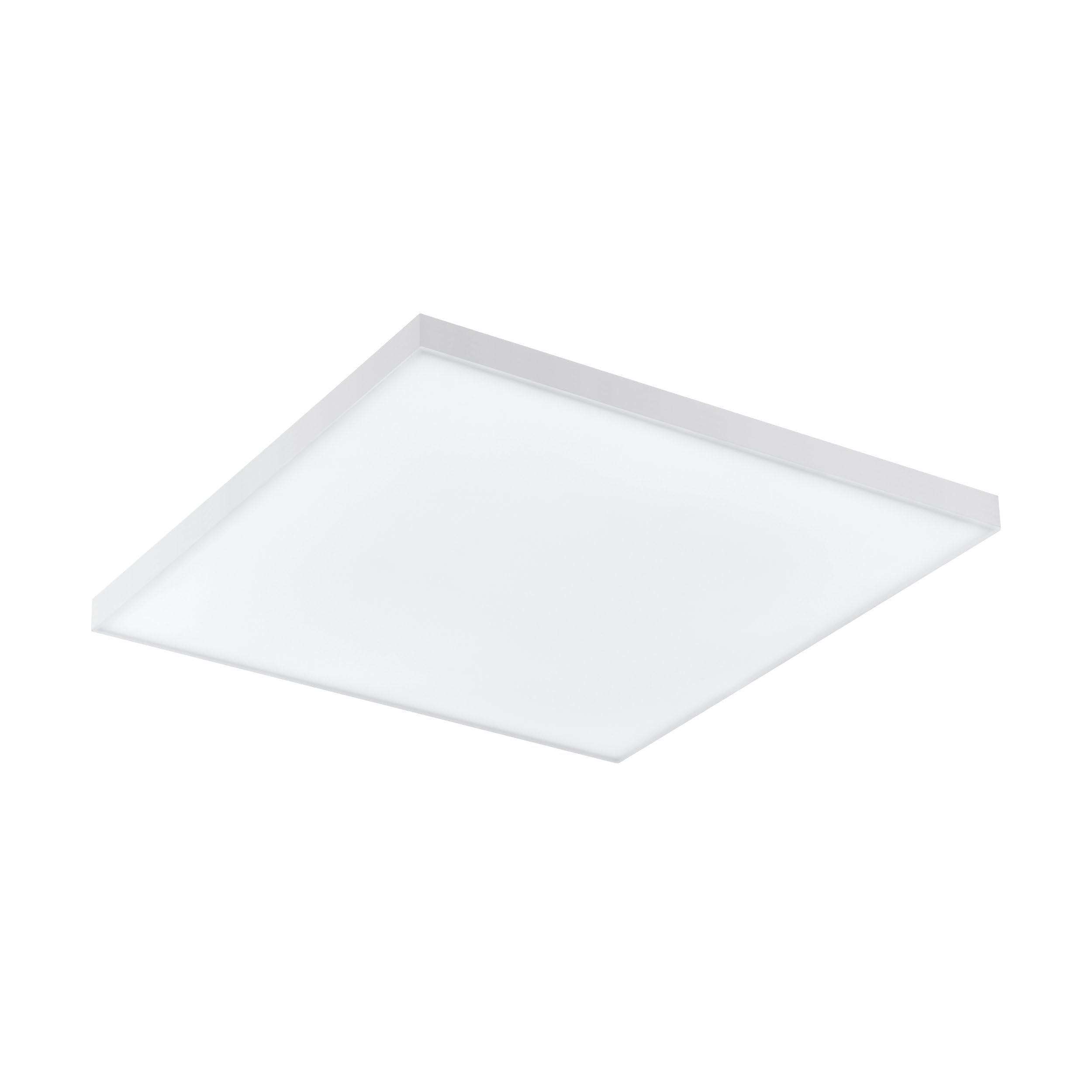 Eglo LED Flush Ceiling Light Turcona-CCT, dimmable Lighting with Remote Control, Colour Changing (Warm, Neutral, Cool White) LED Panel Made of Metal and White Plastic, 11 inches