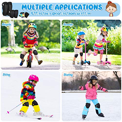 MOVTOTOP Knee Pads for Kids, Soft Kids Knee and Elbow Pads with Gloves