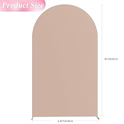 Wokceer Wedding Arch Cover 8FT Spandex Fitted