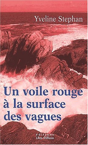 Un  voile rouge à la surface des vagues