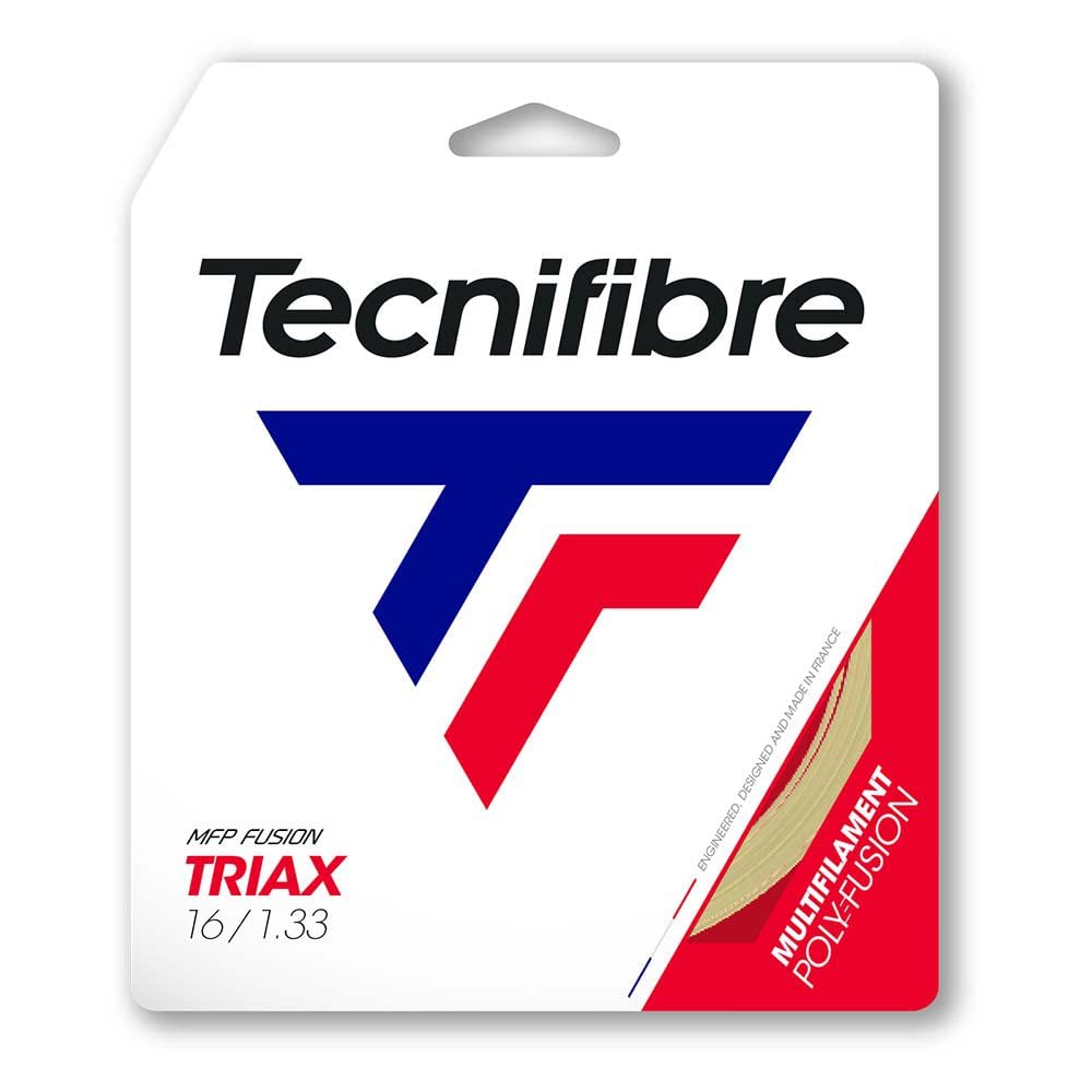Tecnifibre Triax Tennis String 1.38mm Natural - 12m Set