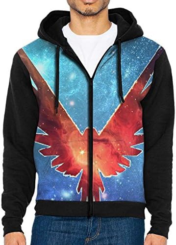 KJKDDDH Men's Sweaters Logan Paul Parrot Logo Zip Up Hoodie Sweatshirt