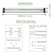 Ustellar Update LED Under Cabinet Lighting 6 Panel Kit, 2400lm Hand Wave Activated 12in Under Counter Light, 12V DC 48W Fluorescent Tube Equivalent, LED Light Bar for Kitchen Closet , 3000K Warm White