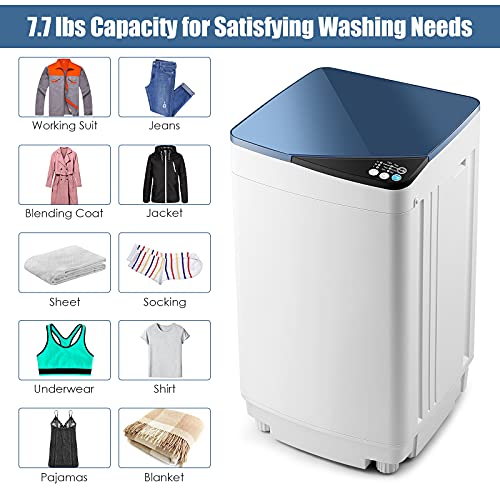 Casart Washing Machine Portable Washer W/ 7.7 Lbs Weight Capacity