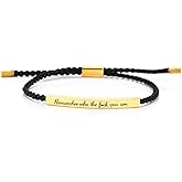 Be Kind of a Bitch Bracelet,Don't Let the Hard Days Win Remember Who the Fuk You Are Bracelet,Handmade Braided Adjustable Bracelets Inspirational Cuff Bracelet Gifts for Daughter/Sister/Friends/Teen Girls