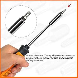 Torx Bit Set, TEKPREM 14-Piece Security Torx