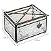 J Devlin Box 408 Stained Glass Decorative Jewelry Box with Heart Love Charm Keepsake Trinket Box Romantic Gift