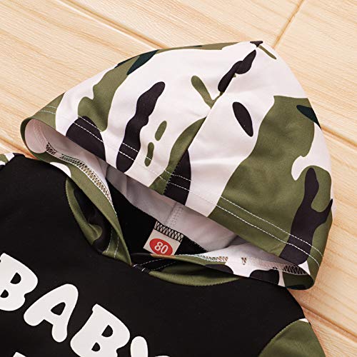 Xmiral Baby jongens lange mouwen brief hoodie + broek camouflage outfits - Image 7