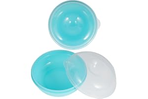 UPKOCH Bagel Keeper Bread Box 2Pcs Plastic Airtight Containers for Countertop Kitchen Microwave Use