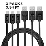 Smartspeed Lightning USB Cable 3 Packs 3.9FT (1200mm) Perfume Data Cable for iPhone7,7 Plus 6,6s Plus 5s,5c,5, iPad Pro Air 2, iPad mini, iPod touch Black