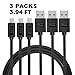Smartspeed Lightning USB Cable 3 Packs 3.9FT (1200mm) Perfume Data Cable for iPhone7,7 Plus 6,6s Plus 5s,5c,5, iPad Pro Air 2, iPad mini, iPod touch Black