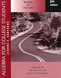 Algebra for College Students, Kaufmann, 0534949126