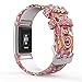 MoKo Christmas Band Compatible with Fitbit Charge 2, Soft Silicone Adjustable Replacement Sport Strap Band for Fitbit Charge 2 Heart Rate + Fitness Wristband, Daisy Totem