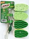 Libman Dish Sponge Dishwand Soap Dispenser w/4 Refills (2 Types) Kitchen Cleaning Bundle Value