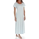 P-Jamas Women's 375660 Butterknits Long Nightgown With Short Sleeves