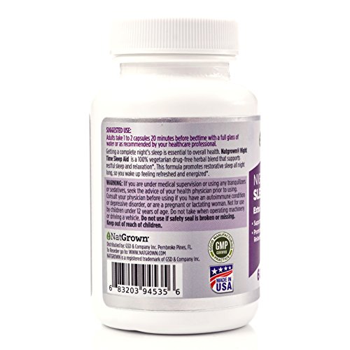 Natural Sleep Aid for Adults - With Melatonin 5mg, Valerian Root Extract, Passion Flower & More. For Deep, Restful Sleep