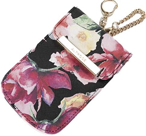 Amazon リレーアタック対策 電波遮断 スマートキーケース レディース 電波遮断ポーチ 盗難防止 スマートキーカバー リレーアタック 可愛い カワイイ かわいい おしゃれ 車 クルマ 鍵 カギ セキュリティ 防犯グッズ スマートキー セキュリティ スキミング 花柄ブラック