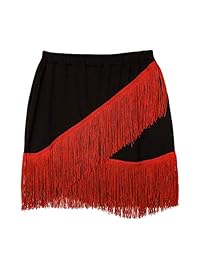 Falda latina de flecos con flecos para dama Tango Rumba Dancewear
