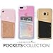 Case-Mate CM035448 - Stick On Credit Card Wallet - POCKETS - Ultra-slim Card Holder - Universal fit - Apple – iPhone – Samsung – Galaxy - and more – Rose Gold