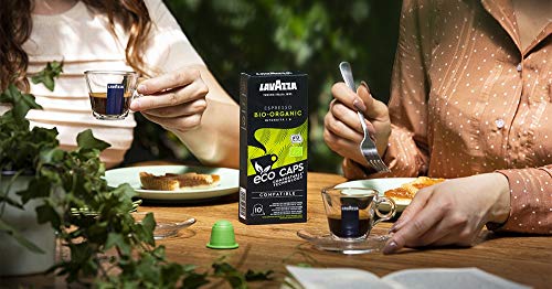 Lavazza 100 Nespresso Kompatible Eco Caps Kapseln, kompostierbar, Kaffee Bio Organic, 10 x 10er Pack (530 g) – Bild 4