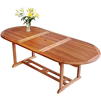 hardwood remington extendable extension outdoor finish dining natural wood table