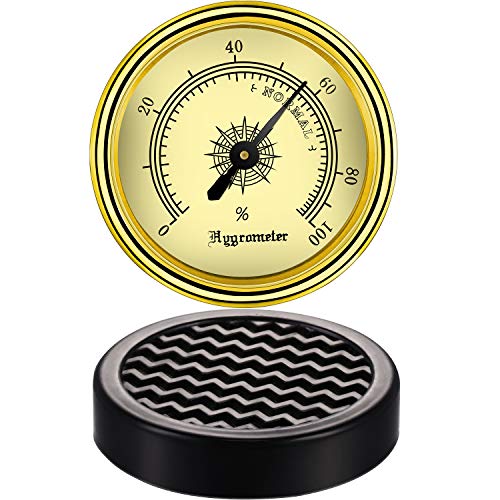 2 Pieces Analog Cigar Hygrometer Round Humidor Humidifier for Monitoring Humidity and Humidor Moisturizing Cigar Accessories - Thumbnail 7