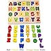 GYBBER&MUMU Alphabet Blocks Colorful Jigsaw Blocks Board Wood ABC Letters Puzzle (Uppercase)