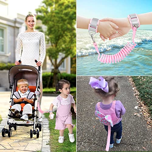 Coleira Infantil Mochila Guia De Segurança Anti Perda Cinta(Rosa)