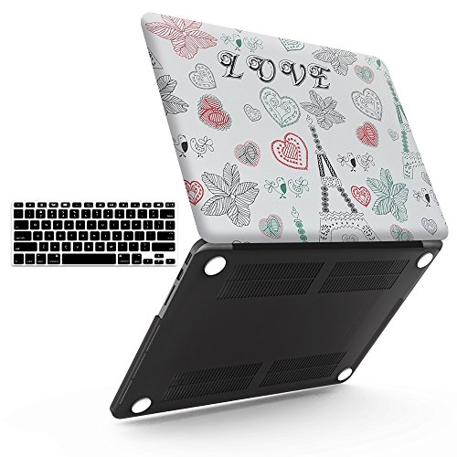 iBenzer Basic Soft-Touch Series Plastic Hard Case Cover for Apple Old Macbook Pro 15.4-inch 15.4" with Retina Display A1398 (Love)