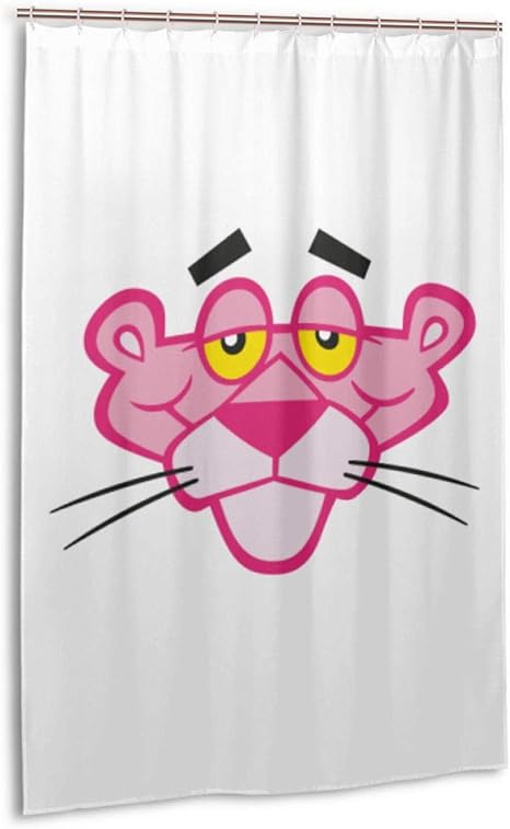 Amazon Co Jp ピンクパンサーのアイコン1 シャワーカーテン 防カビ 防水 おしゃれ かわいい 浴室カーテン 軽量 速乾 取付簡単 122x1cm ホーム キッチン