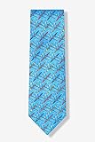 Men's 100% Silk Light Blue Crew Rowing Necktie Neck Tie Neckwear