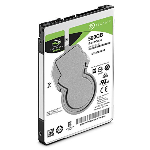 Seagate 500GB BarraCuda SATA 6Gb/s 128MB Cache 2.5-Inch 7mm Internal Hard Drive (ST500LM030)