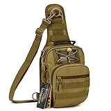 IDOGEAR Tactical Sling Bag Pack Small EDC Molle Assault Military Army Shoulder Backpack