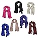 Kobwa(TM) Cotton and Linen Crinkle Scarf Shawl for Women with Keyring
