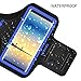 SOSONS Armband for Samsung Galaxy Note 8/9/10/20+,Galaxy S22/S21/S10/S9/S8+, Water Resistant Sports Gym Armband Case for Samsung Galaxy Note/S/A/F Series,with Card Pockets and Key Slot(Blue)