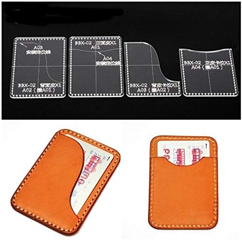 Diy レザークラフト Icカード入れ 大波小波 2タイプ アクリル型紙初心者ｏｋ ｉｃカード