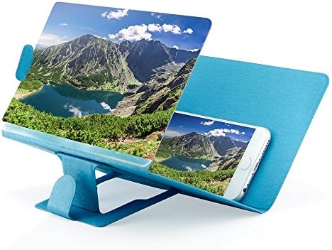 3D Enlarged Screen Mobile Phone Magnifier Bracket Cellphone Holder (FDJ Blue)