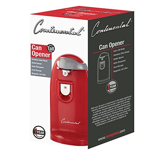 Continental Electric CP42265 Can Opener, Tall, Red - Thumbnail 3