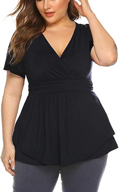 plus size dress blouses for work