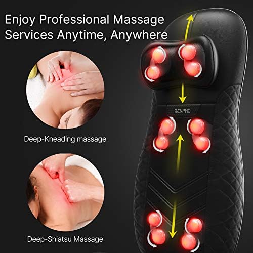 RENPHO Shiatsu nakładka do masażu pleców z trzema strefami ...