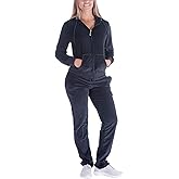 LeeHanTon Womens 2 Piece Outfits Velour Tracksuits Long Sleeve Sports Sweatsuits Jogging Velvet Lounge Set
