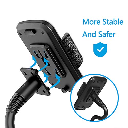 Cup Holder Phone Mount Universal Adjustable Gooseneck Cup Holder Cradle Car Mount for Cell Phone iPhone Xs/XS Max/X/8/7 Plus/Galaxy - Thumbnail 4