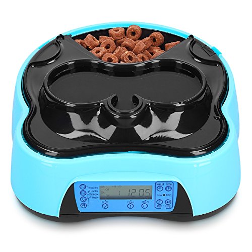 Navaris Automatic Food And Water Dispenser 4 Meal Pet Feeder