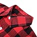 SANGTREE Boy's Down Tuxedo Shirt with Bow Tie (9-10 Years, Red Black)